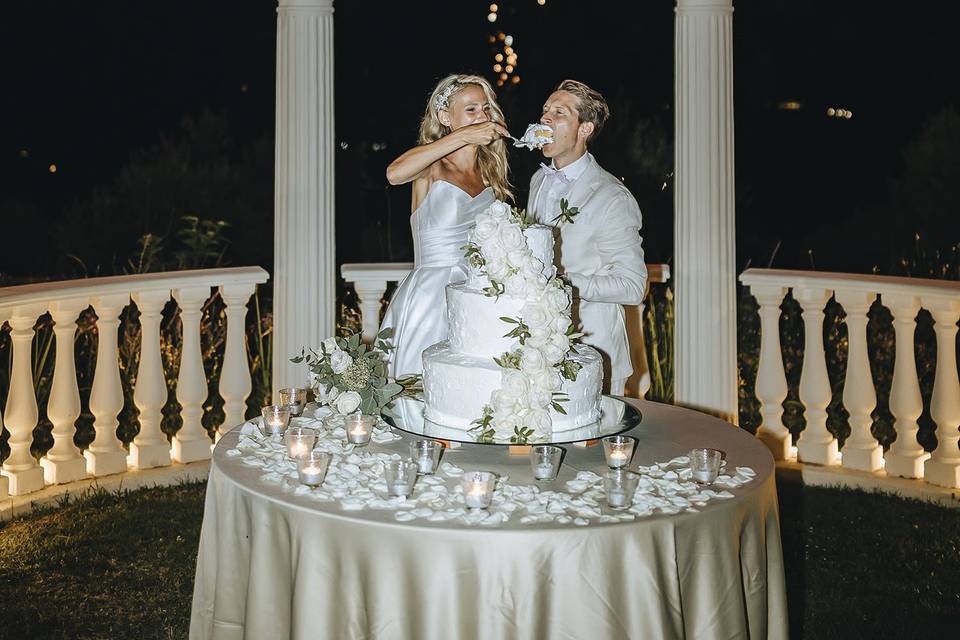 Wedding Cake + Fireworks