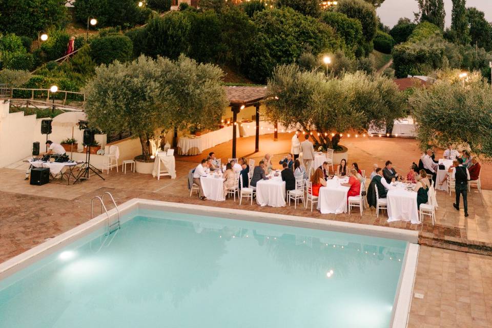 Cocktail hour by the pool