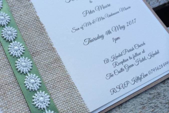 Rustic outdoor invite