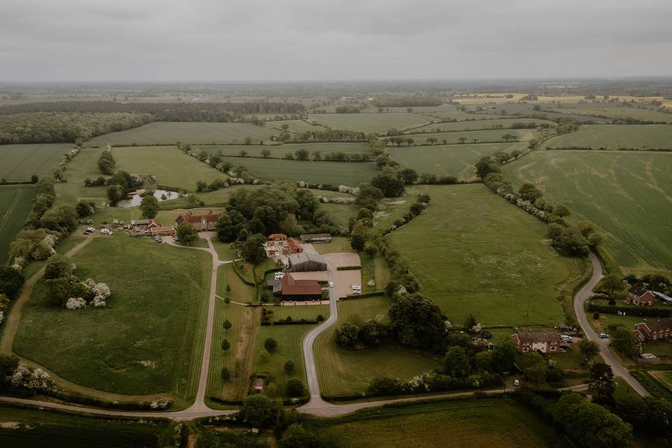 Aerial Shot of estate