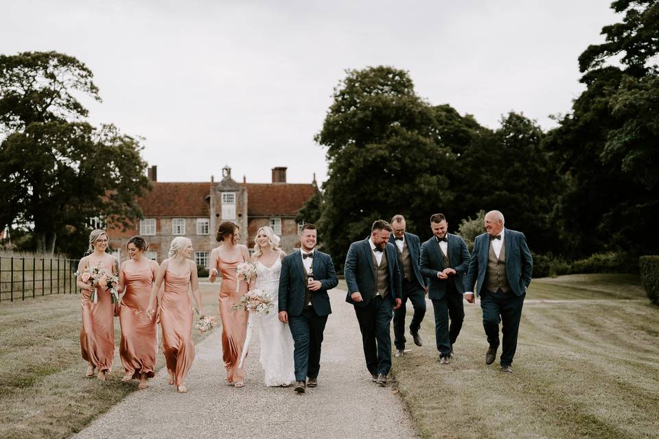 Bruisyard Bridal party drive