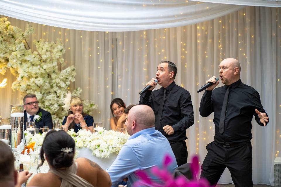 Sing along waiters