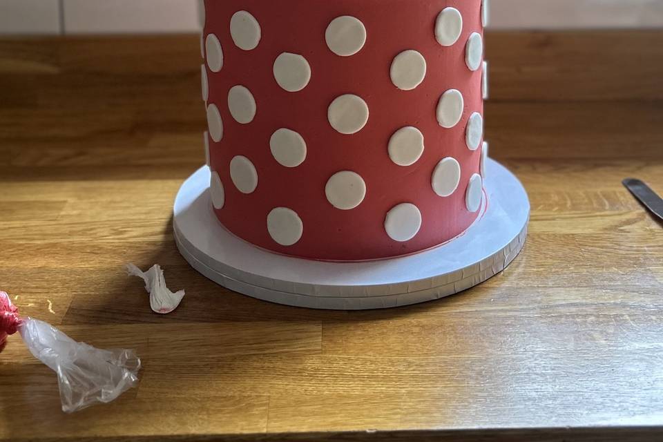 Two tier retro cake