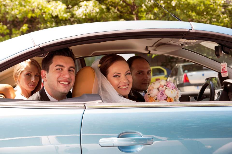 Couple going to church