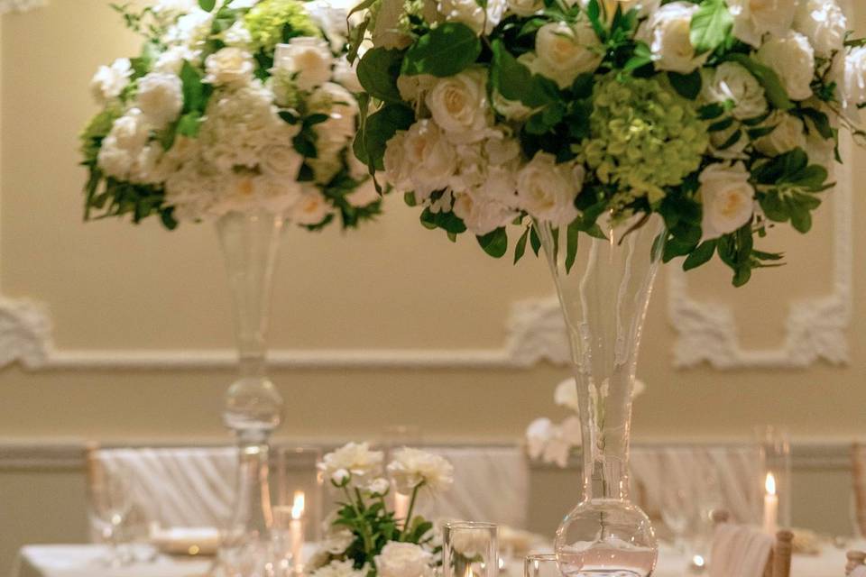 Low & High table decor