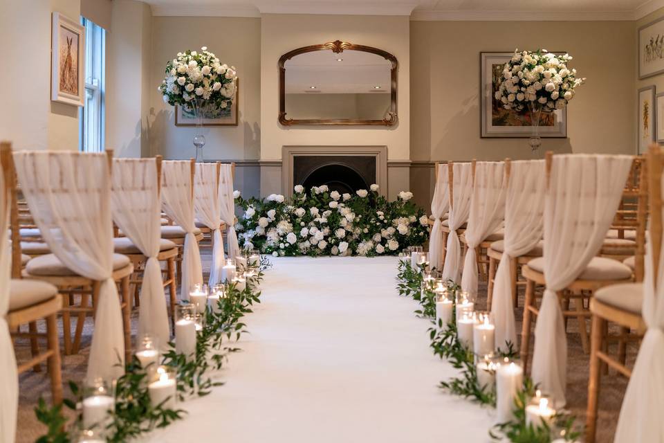 Ceremony aisle