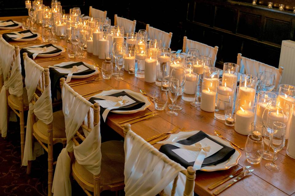 Ivory & black decor