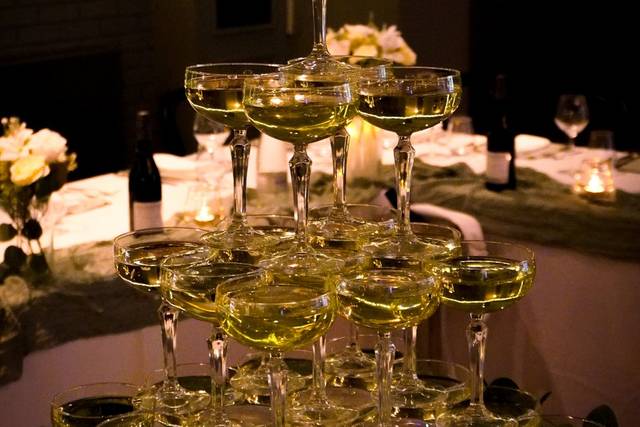 Champagne tower