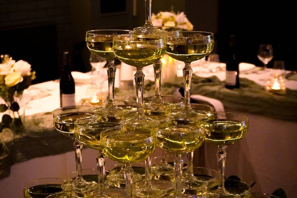 Champagne tower
