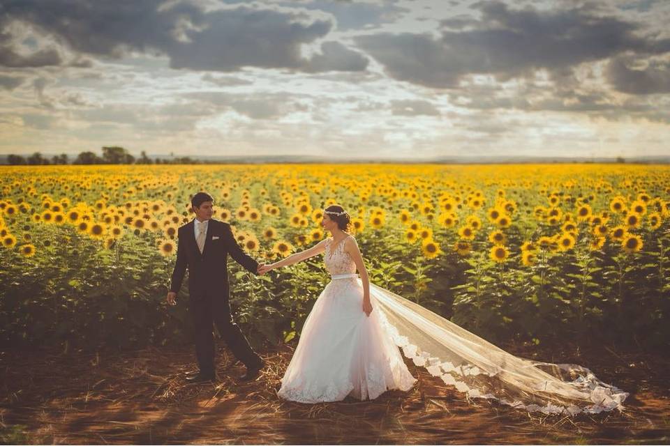 Couple seated on a bench - 21 Degrees Wedding Videography