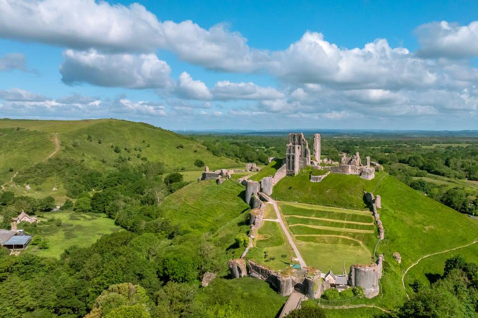 Romantic castle ruins