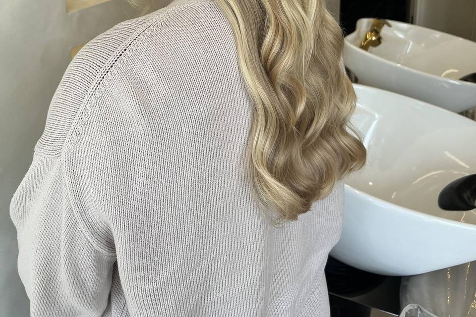 Side view half up
