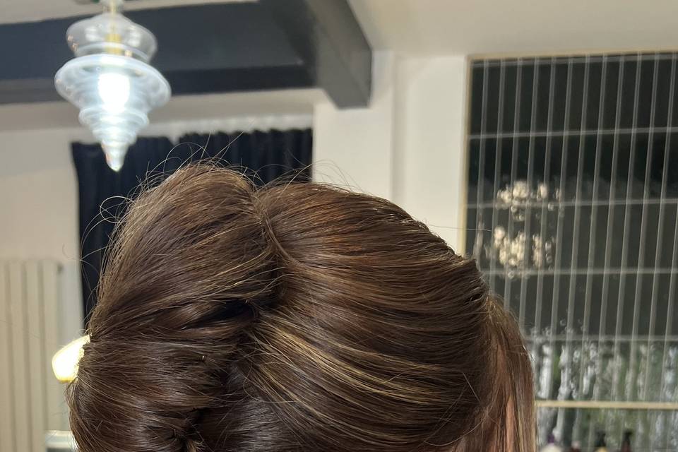 Twist half up