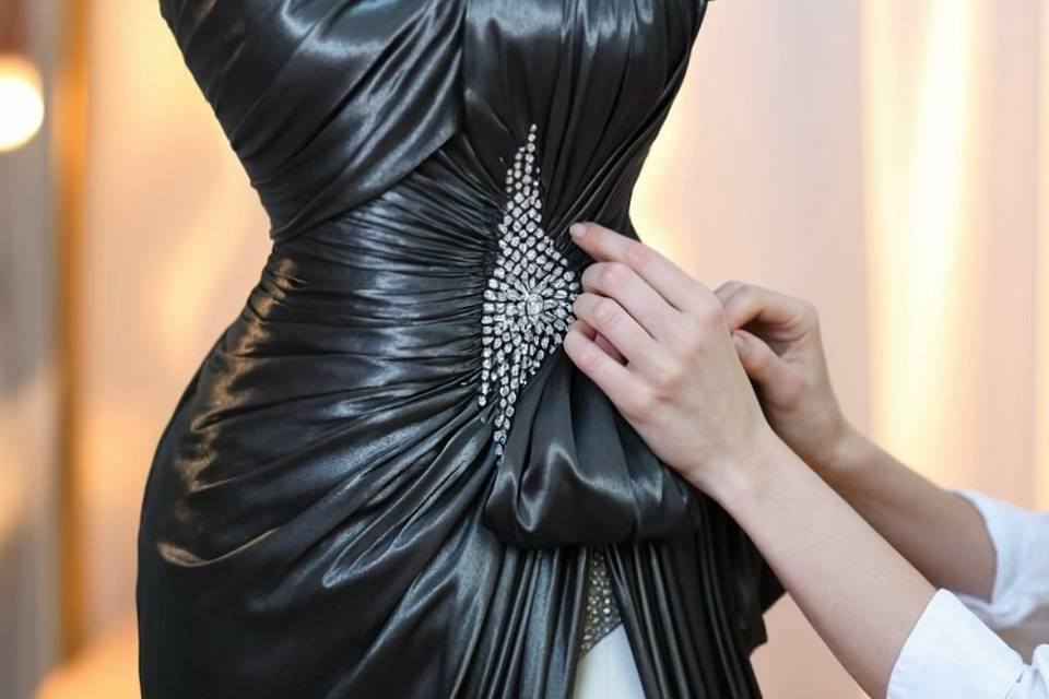 Metallic Evening Dress