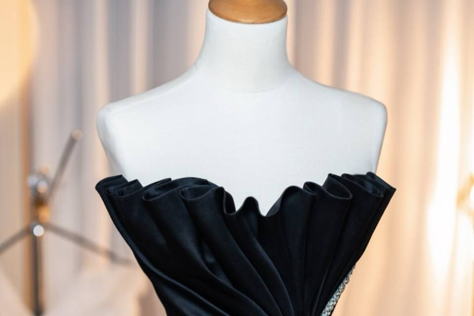 Ruffle Evening Dress