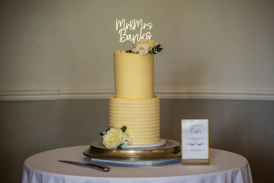 Two-Tier fully covered cake