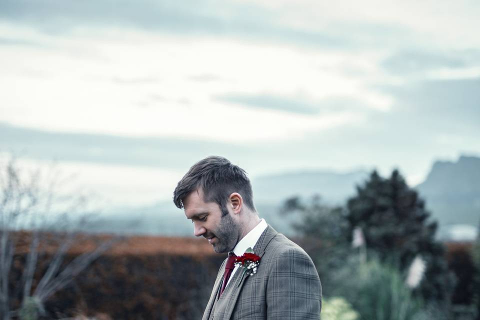 Eagerly awaiting his Bride