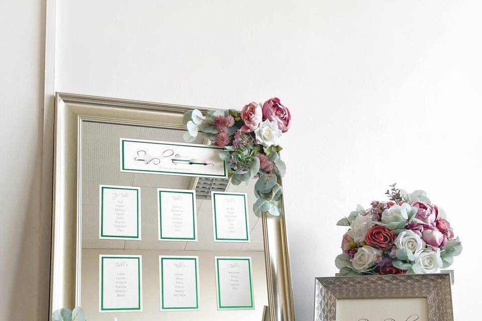 Table Plan & Matching Bouquet
