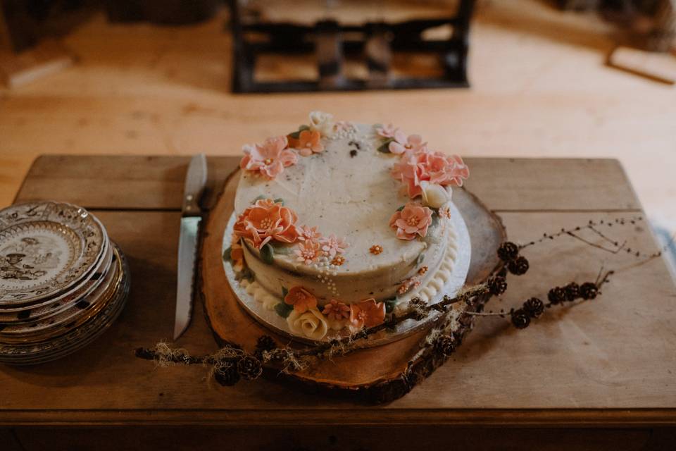 Bryony & Tom's wedding cake