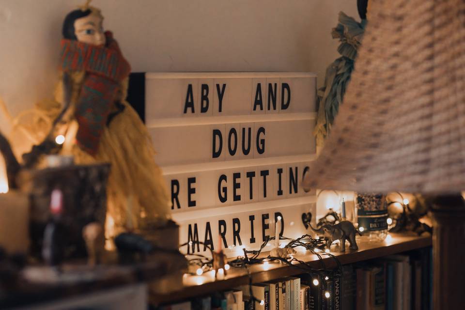 Aby & Doug's winter wedding