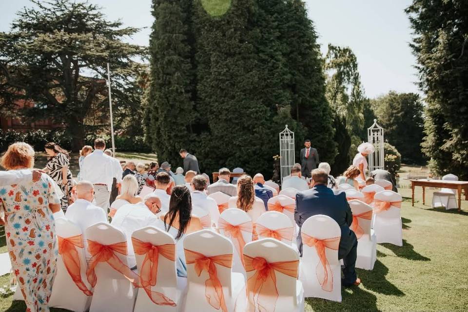Outdoor wedding