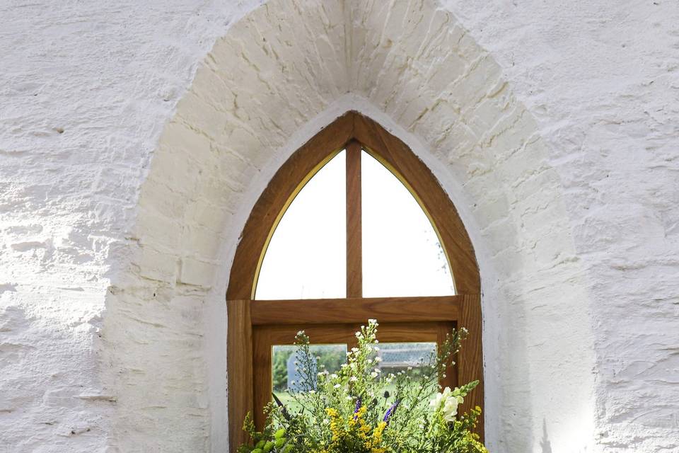 Flowers in the church