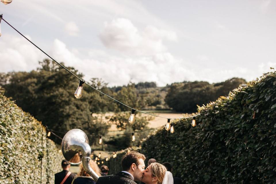 Post-ceremony walk