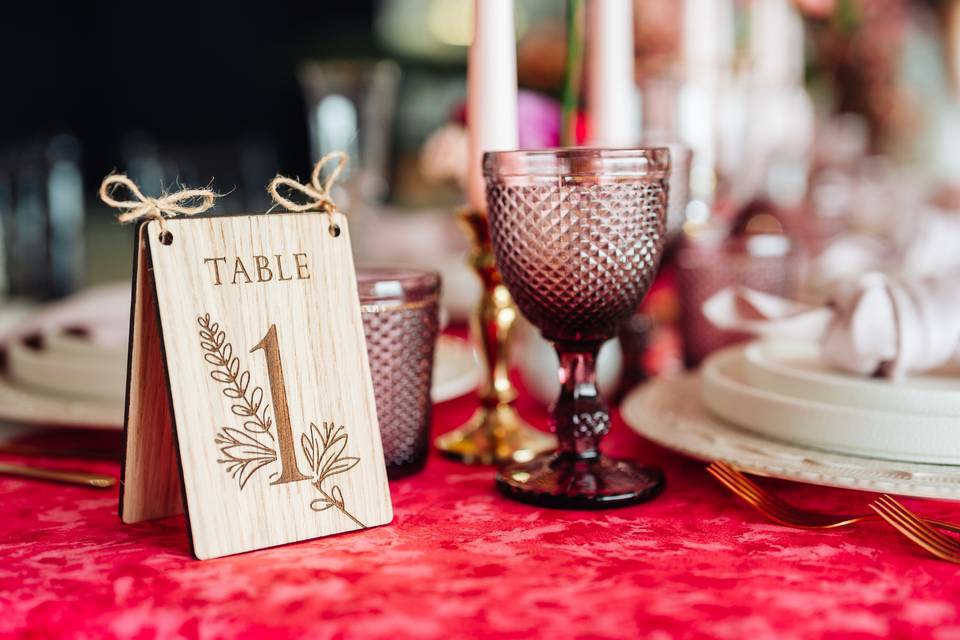 Wildflower Table Numbers