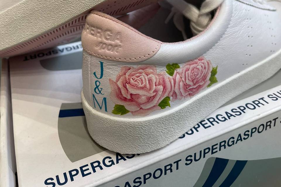 Roses with initials