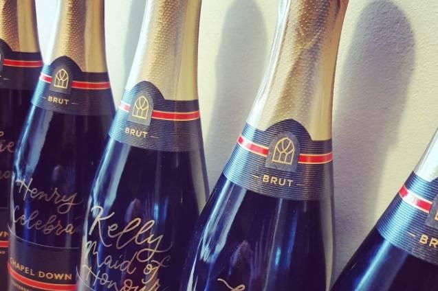 Personalised champagne gifts