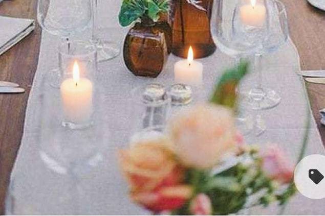 Decorazioni con banner antico