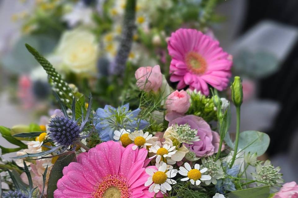 Pastel bridesmaids