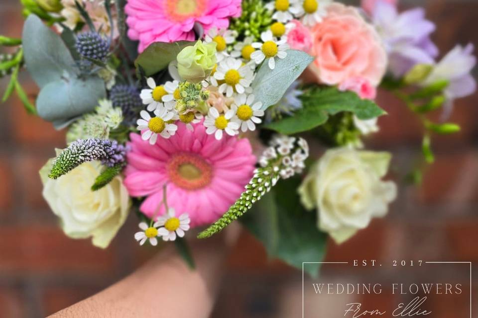 Pastel bridesmaids