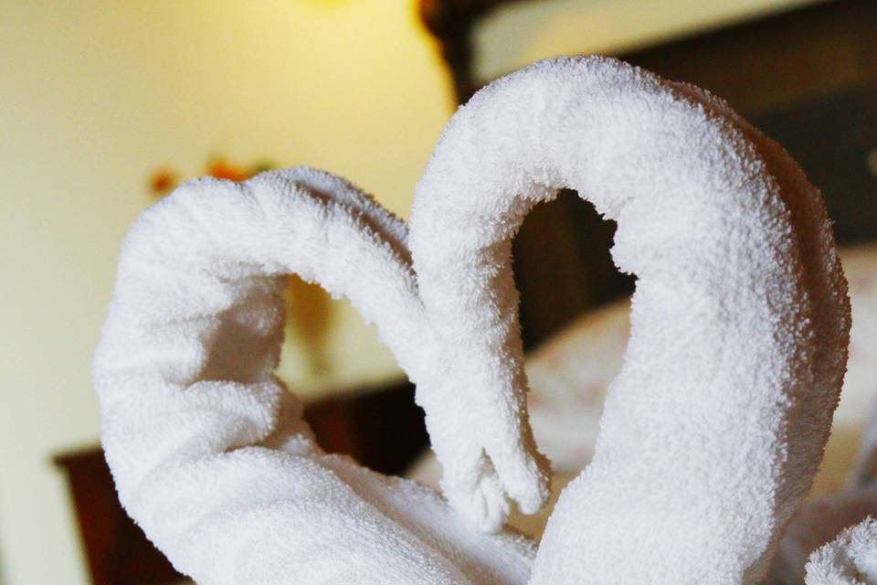 Cuore di  asciugamani