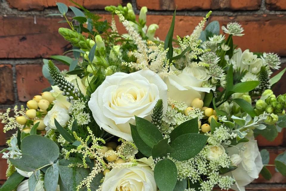 White and green bouquet