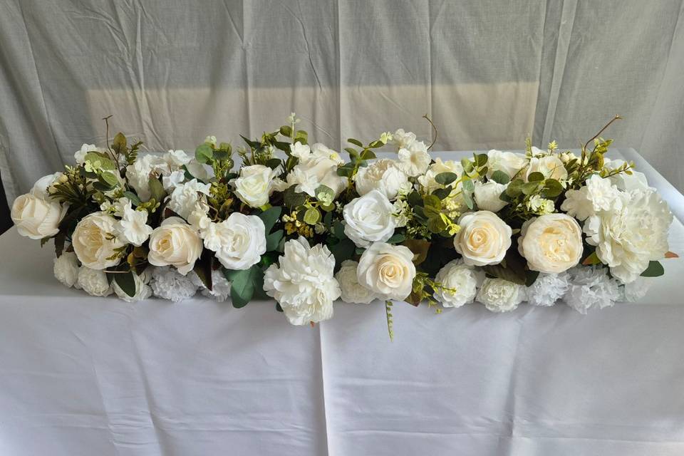Ceremony table flowers