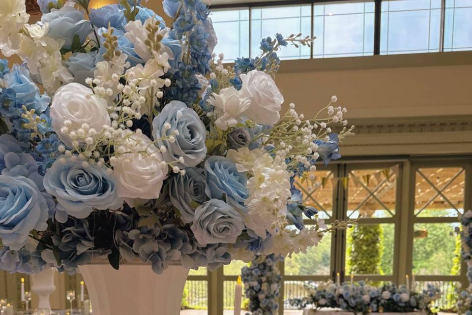 Harrogate dusty blue weddings