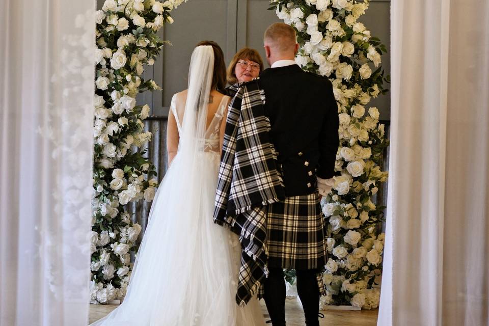 Holmes Mill wedding decor