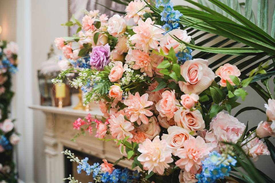 Pastel yorkshire wedding decor