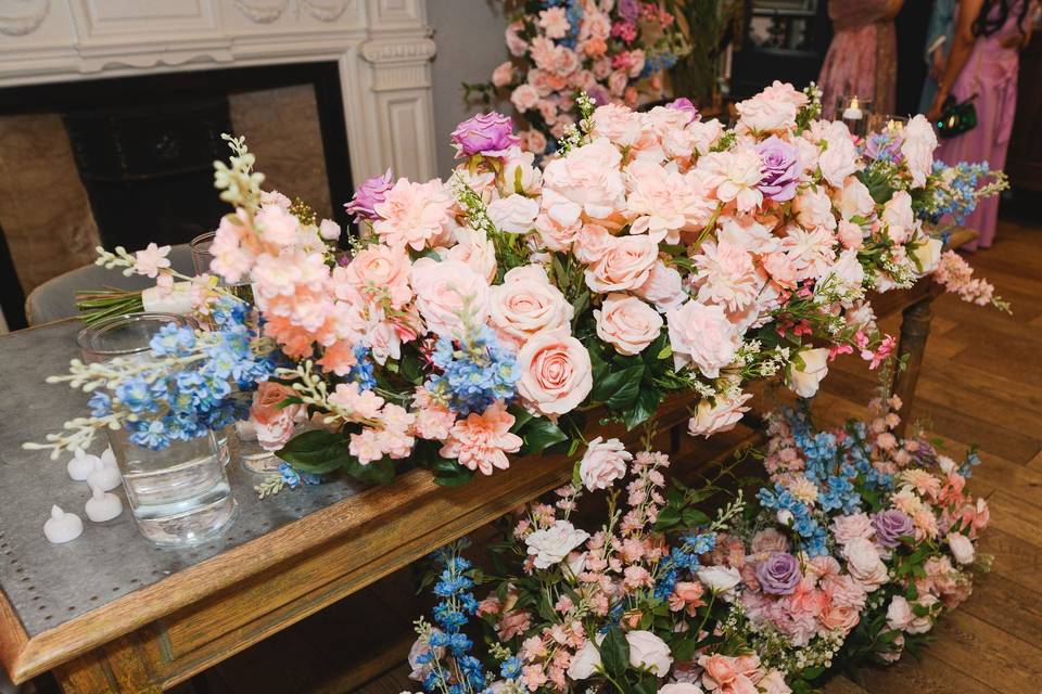 Pastel wedding decor