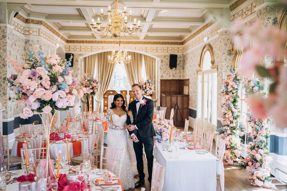 Rushpool Hall wedding decor