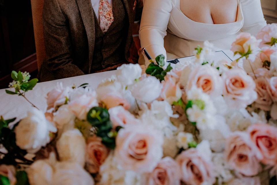 Swinton Estate marriage decor