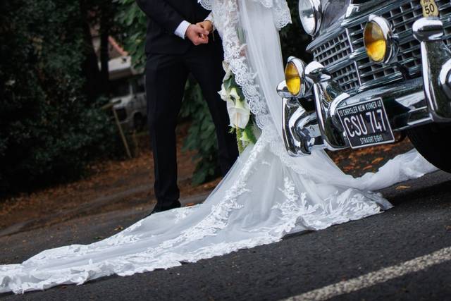 Stylish photo after ceremony