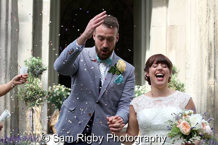 Confetti at Shugborough Hall