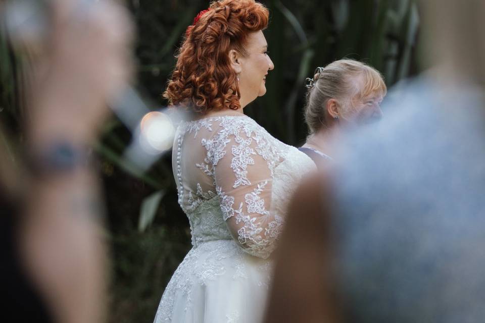 Bride candid shot