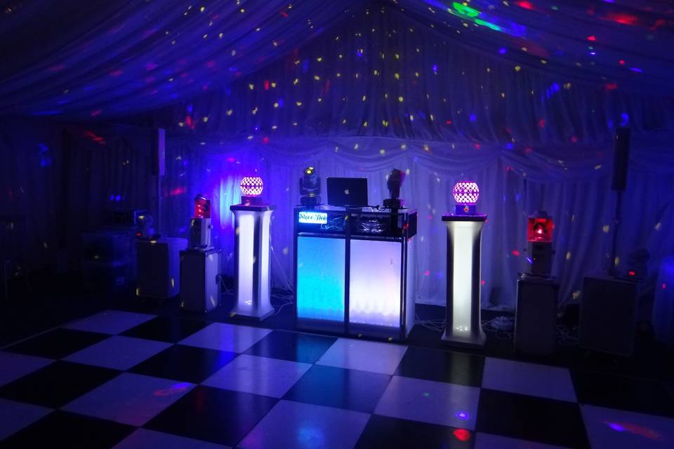 Wedding DJ Setup & Light Show