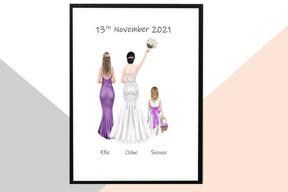 Bridal clipart gift