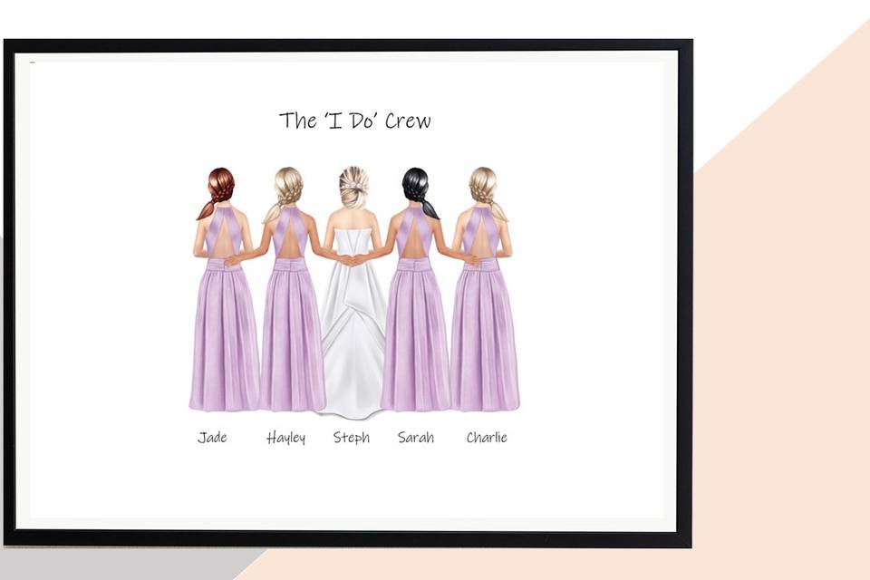 Bridal clipart gift