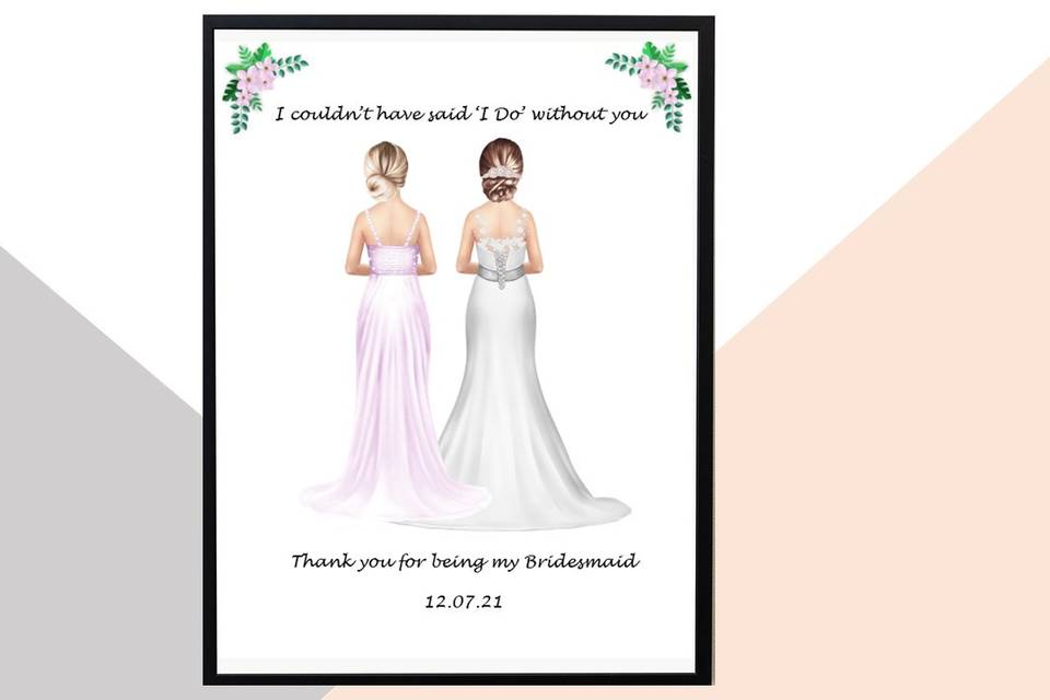 Bridal clipart gift