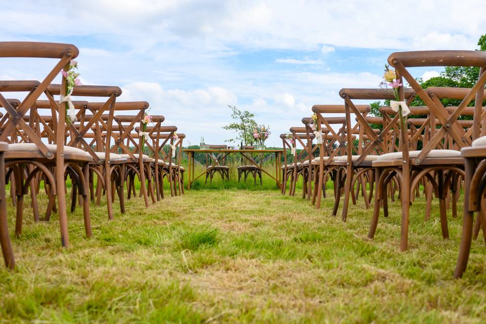 Ceremony set up